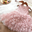 Children's Lace Long-sleeved White Lace Princess Dress