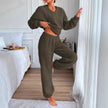 Warm Comfortable V-neck Loungewear Set