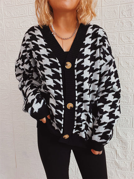 Women's Long Sleeve Knitted Cardigan