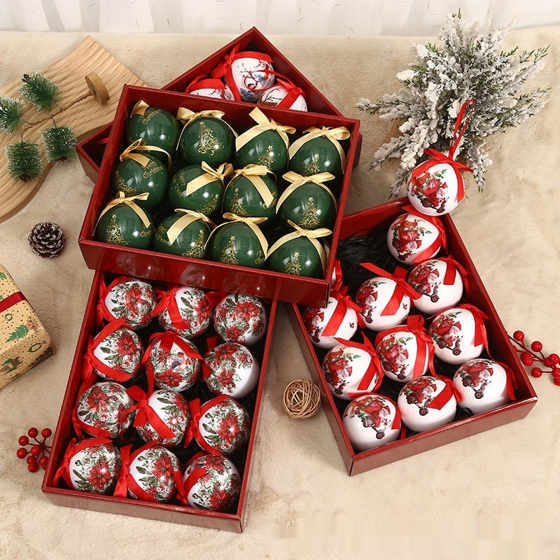 Exquisite Pattern Christmas Tree Ornament Ball