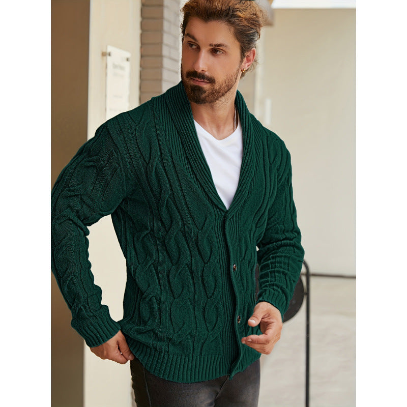 Printed Knitted Casual Long Sleeve Cardigan