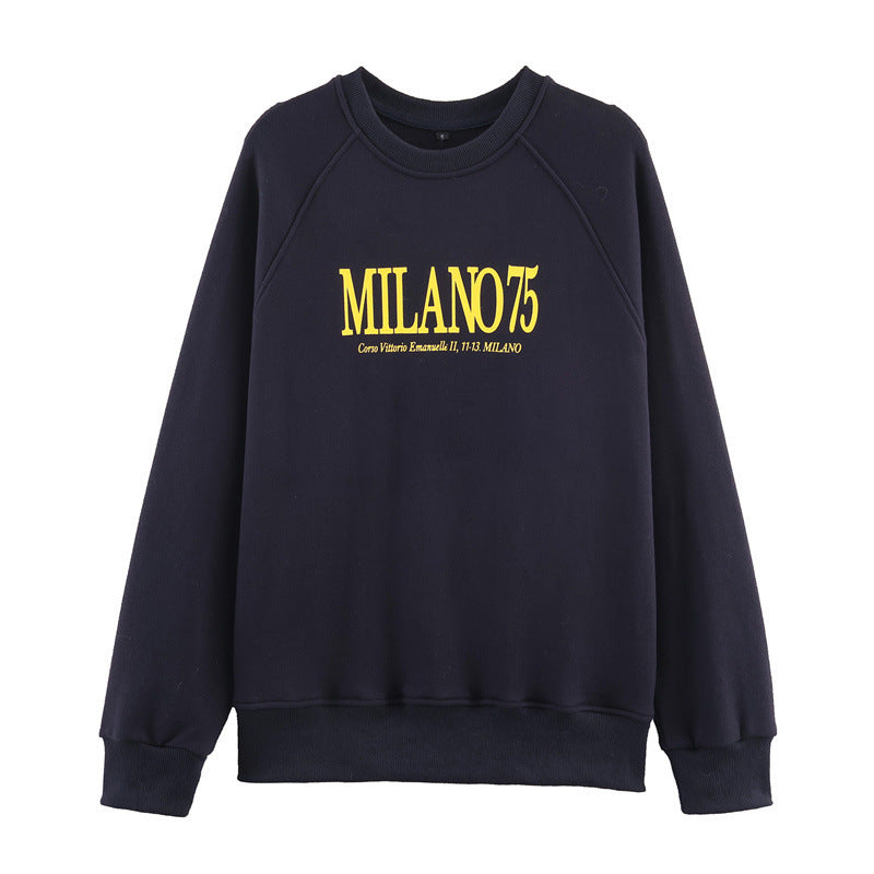 Women's Round Neck Printed Sweatshirt
