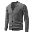 Men's Casual Knitted Fashion Cable Loose V-Neck Cardigan