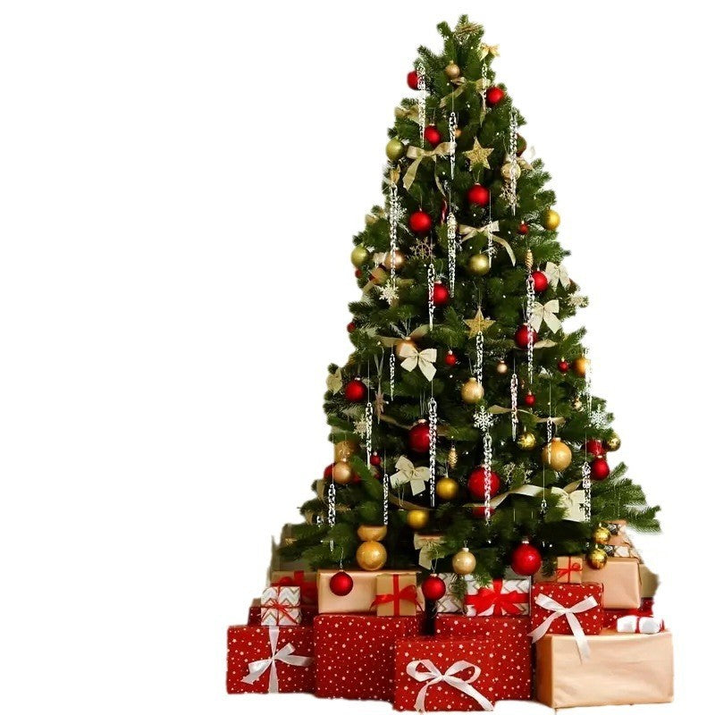 Crystal Clear Icicle Christmas Tree Decorations