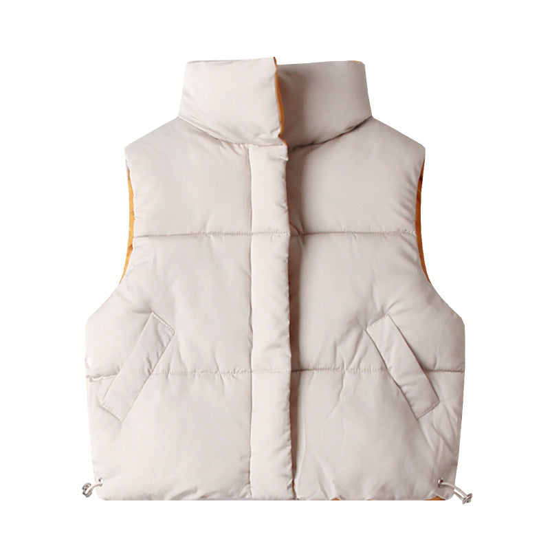Girls down cotton vest