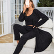 Women's Fuzzy 3 Piece Lounge Sets