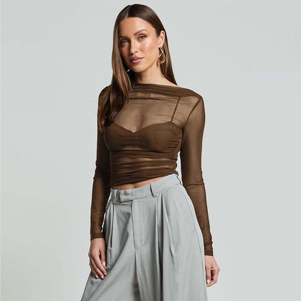 Mesh Slim-Fit Top