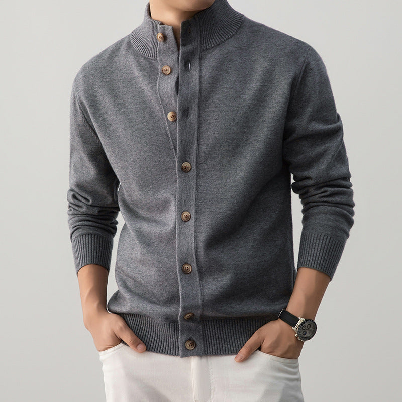 Casual Thick Semi-turtleneck Sweater Old Money Style