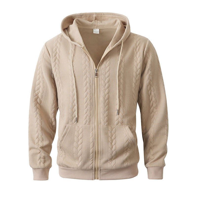 Patterned Casual Hoodie