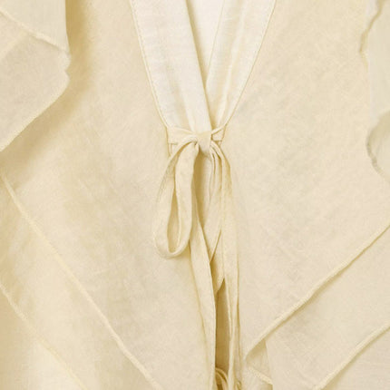 European And American Style New Fashionable Layered Decorative Bow Blouse