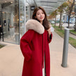 Big Fur Collar Coat