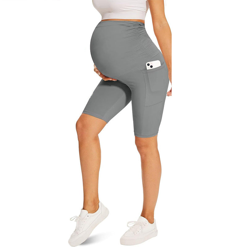 Maternity High Waist Pants With Pocket