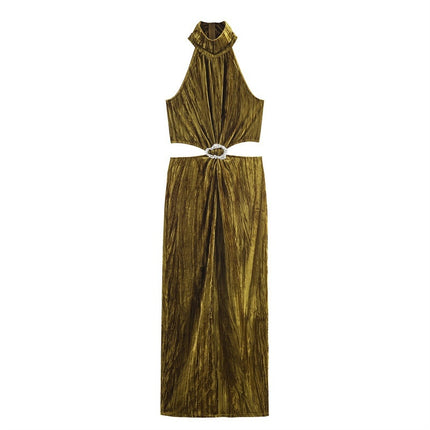 Women's Fashion Jewelry Embellished Open Design Dress