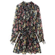 Women's Fashion Simple Floral Print Dress