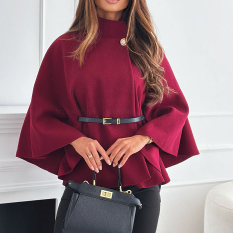 Women's Batwing Sleeve Cape Coat