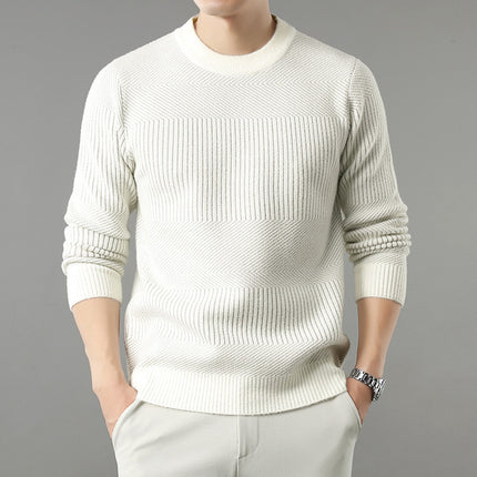 Thick Round Neck Long Sleeve Base Sweater
