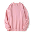 Men's Solid Color Fleece-lined Jumper