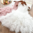 Children's Lace Long-sleeved White Lace Princess Dress
