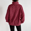 Double-sided Plush Latte Art Casual Zipper Pullover Top