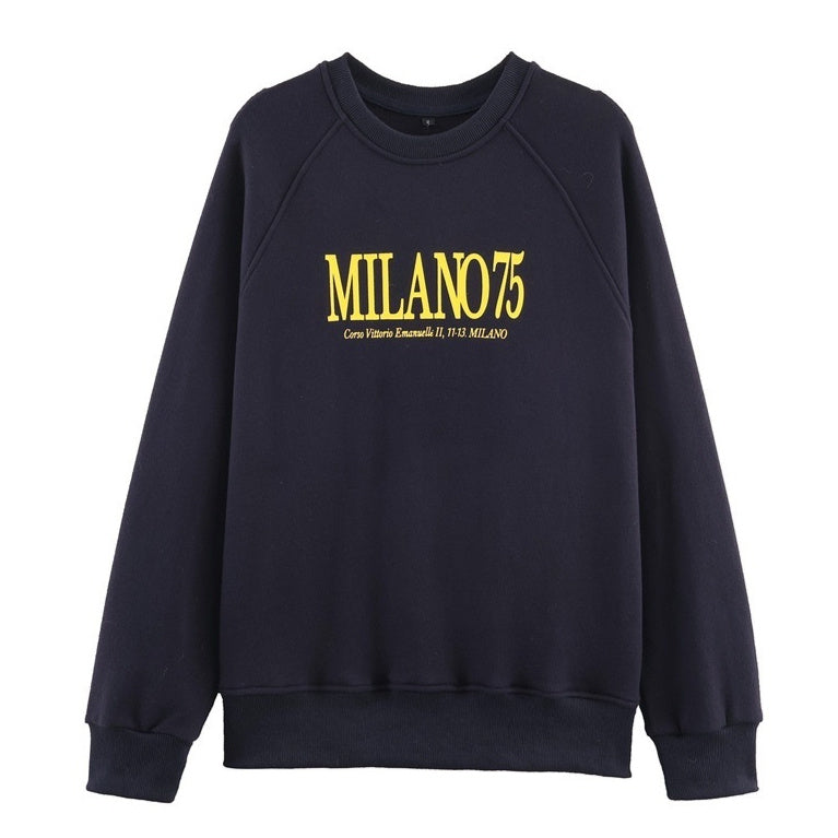 Women's Round Neck Printed Sweatshirt
