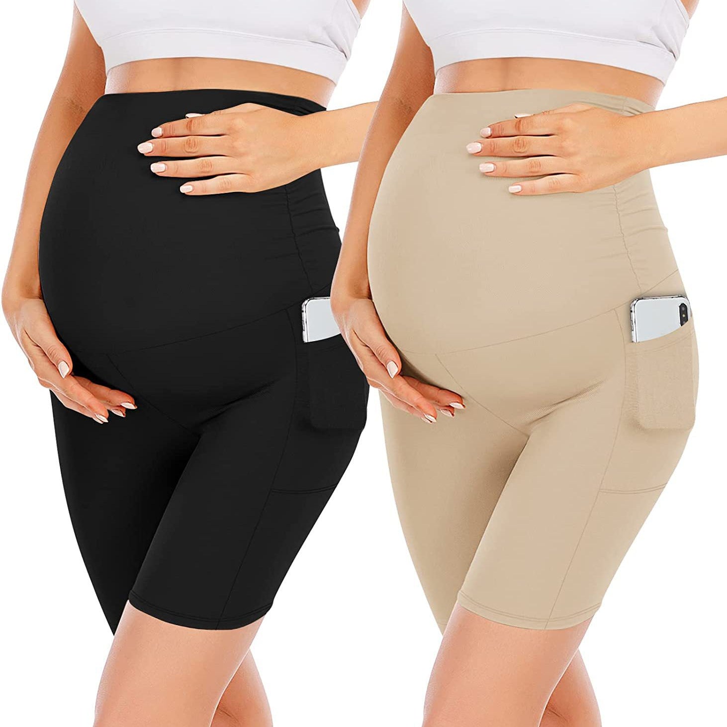 Maternity High Waist Pants With Pocket