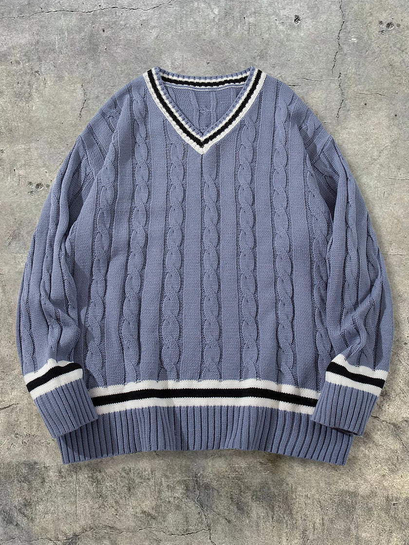 American Style V-neck Sweater
