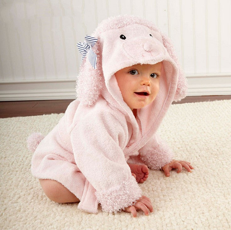 Animal Modeling Baby Bathrobe