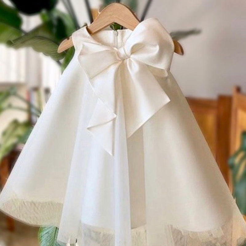 Girls Big Bow Korean Style Dress