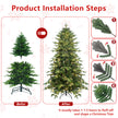 Pre-Lit PVC Christmas Tree