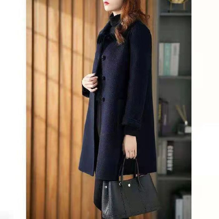 Loose Double-faced Wool Coat