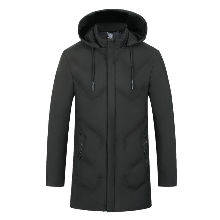 Thick Padded Mid-length Men's Jacket