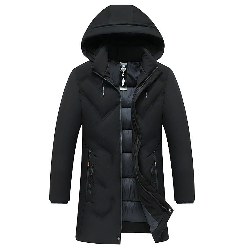 Thick Padded Mid-length Men's Jacket