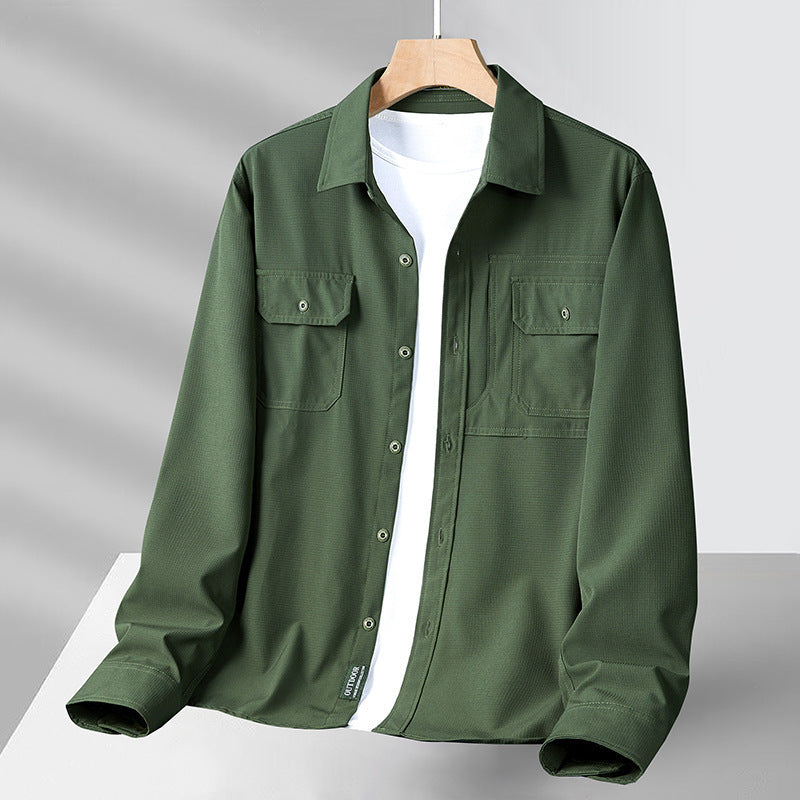 Men's Casual Loose Long Sleeve Shirt