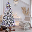 Pre-Lit Snow Flake Christmas Tree