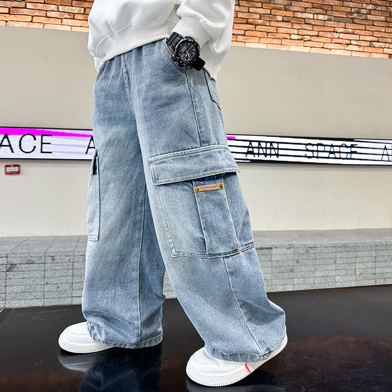 Boys Cargo Jeans