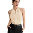 Sleeveless Halter Neck Top