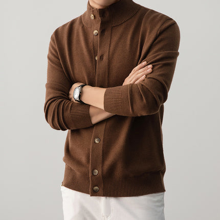 Casual Thick Semi-turtleneck Sweater Old Money Style