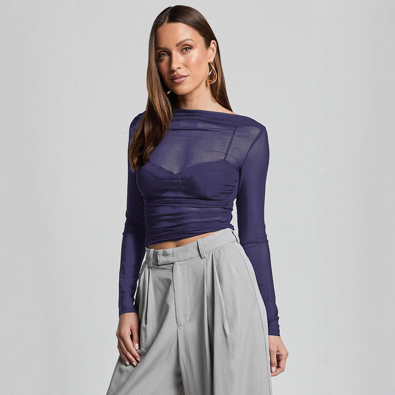 Mesh Slim-Fit Top