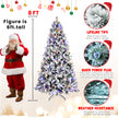 Pre-Lit Snow Flake Christmas Tree