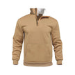 Casual Outdoor High Neck Half-Zip Pocket Long Sleeve Cardigan
