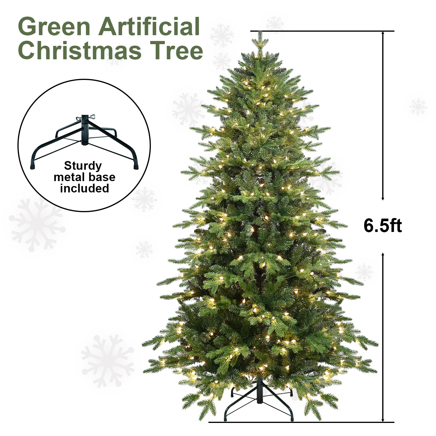 Pre-Lit PVC Christmas Tree