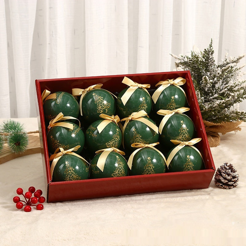Exquisite Pattern Christmas Tree Ornament Ball