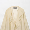 European And American Style New Fashionable Layered Decorative Bow Blouse