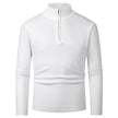 Men's Half Zipper Polo Long Sleeve Sweater