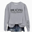 Vibrant Letter Print Crew Neck Sweatshirt Soft