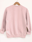 Vibrant Letter Print Crew Neck Sweatshirt Soft
