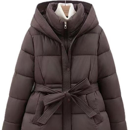 Women's Short Tie-front Warm Coat