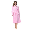 Women's Bathrobe Ladies Fleece Plush Warm Long Robes Fleece Nightgown Sleepwear