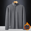 Men's Fleece Stand Collar Solid Warm Jacket