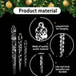 Crystal Clear Icicle Christmas Tree Decorations